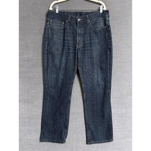 Levis Jeans 36x29 Blue Dark Wash 514 Straight Denim Casual Classic 36x30